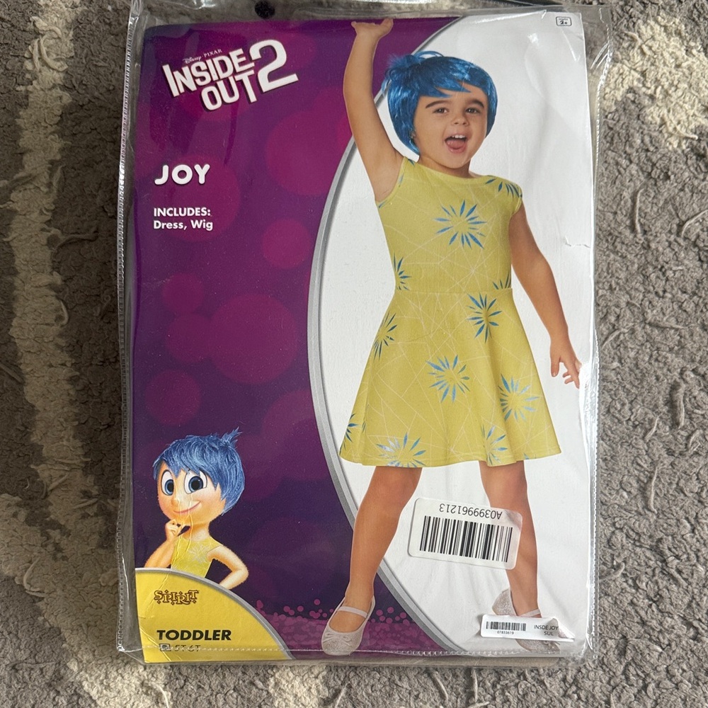 Disney Inside Out Joy Costume - Yellow and Blue